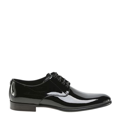 dolce gabbana men's shoes patent leather|Dolce&Gabbana Men's Patent Leather Derby Shoes .